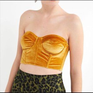 Urban outfitters velvet corset
